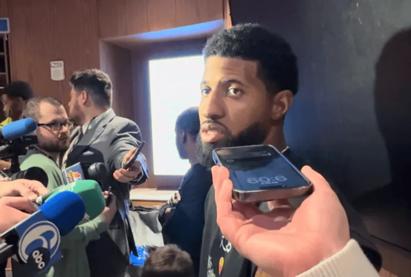 乐鱼电竞-乔治采访全文：我已经迫不及待想打周四对阵魔术的比赛了